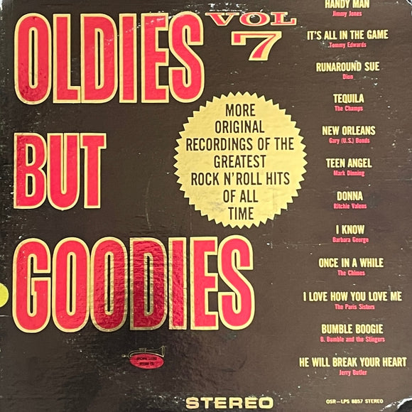 Oldies But Goodies Vol 7 Vinyl